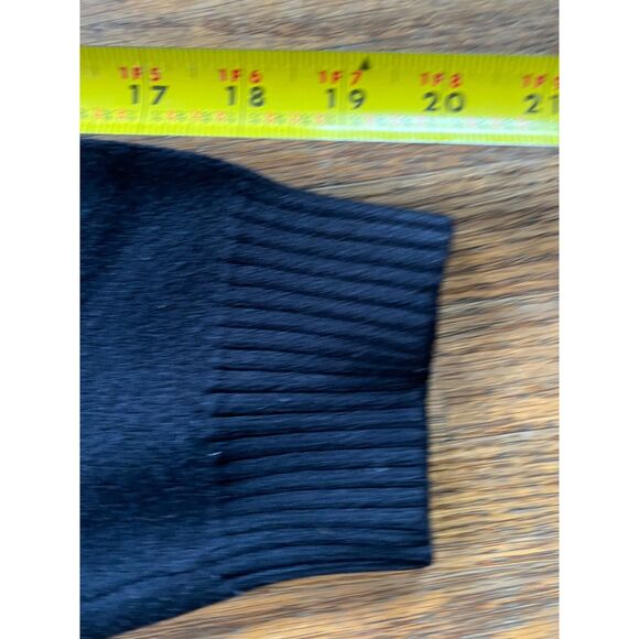 HEAVEN CAN WAIT Black Knit Skeleton Pullover Sweater Top  Mens Size Medium - Picture 11 of 11